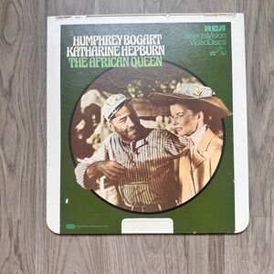 The African Queen Humphrey Bogart Katharine Hepburn RCA SelectaVision  CED